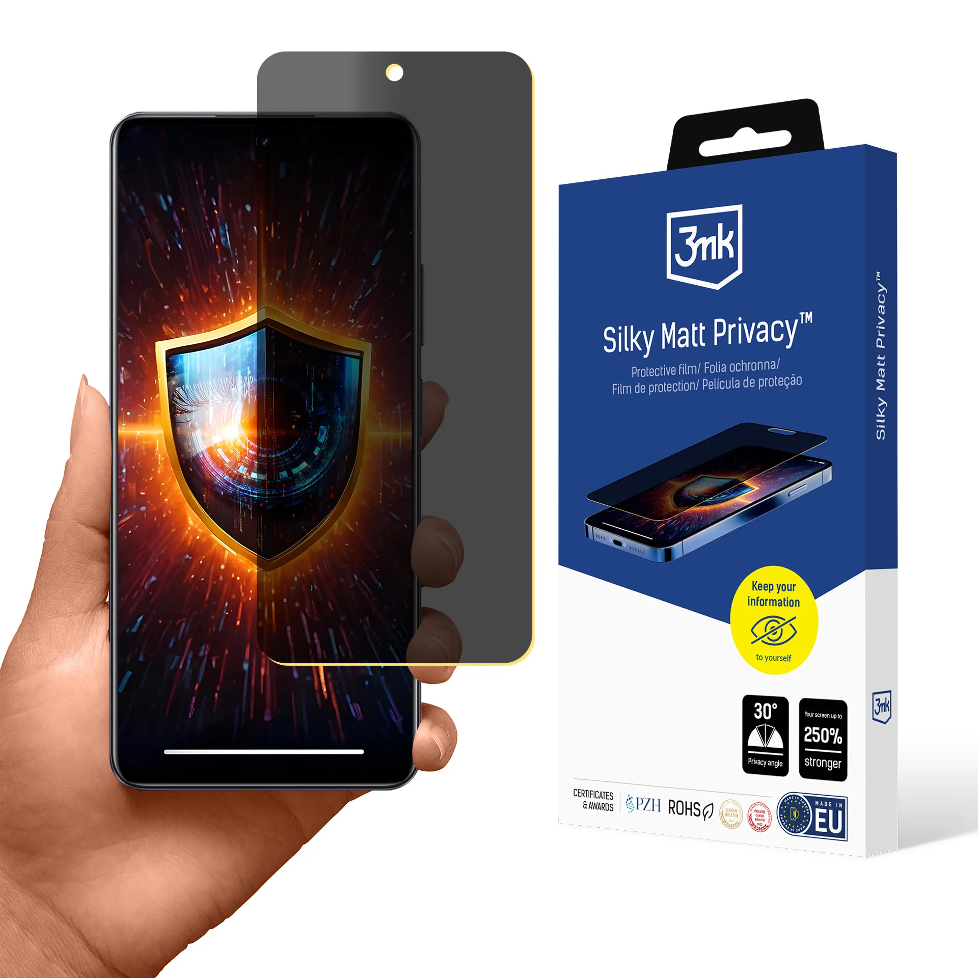 Privacy film for Realme C67 5G - 3mk Silky Matt Privacy
